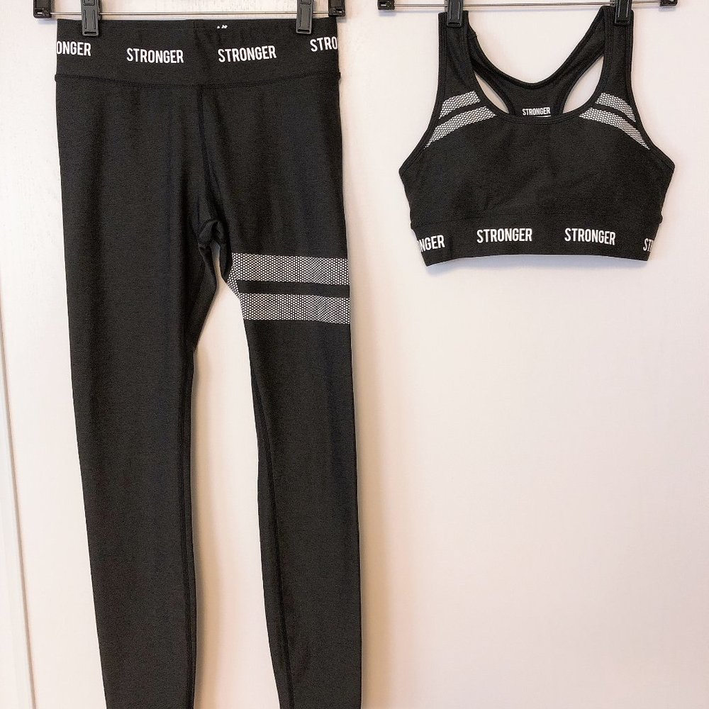 Stronger Carma Leggings & Sports Bra Set Small